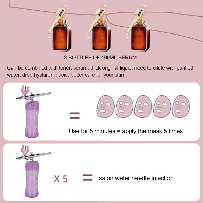 Water Oxygen Sprayer Portable Handheld Face Skin Moisturizing Nano Spray