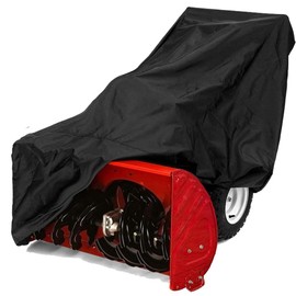 Snow Thrower Cover Waterproof Heavy Duty 420d Oxford With Windproof Buckles And Elastic Cord For Outdoor Electric All Weather Protection Universal