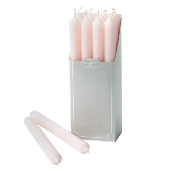 Caspari Straight Taper Candles in Petal Pink - 12 Per Box