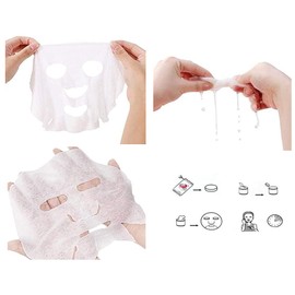 100 Pcs Disposable Face Compression Mask Sheet Cotton Facial Mask Grain Mask Paper Sheet Mask Tablets Masque Paper for DIY Skin Care Spa