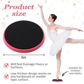 3 Pcs Turning Boards for Dancers – Improve Pirouette Technique & Balance, Ideal Turn Board for Ballet, Dancing & Figure Ice Skating, Portable Spin Disc for Dance & Spinner Disk Training Equipment