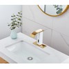 Automatic Touchless Faucet Bathroom White& Gold Waterfall Electronic Motion Sensor