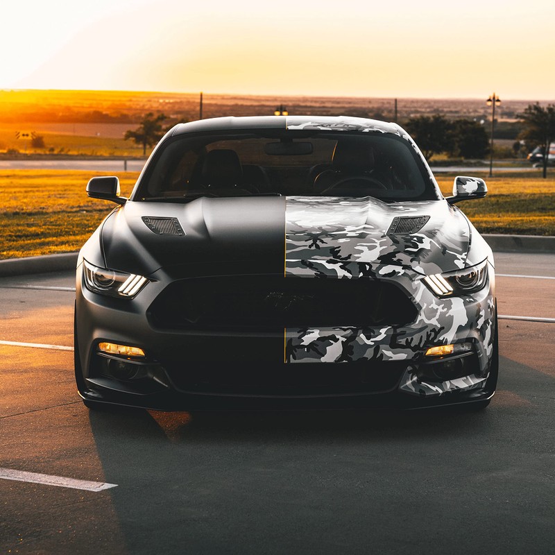 VViViD Vinyl Snow Camouflage Pattern Wrap Air-Release Adhesive Film Sheets