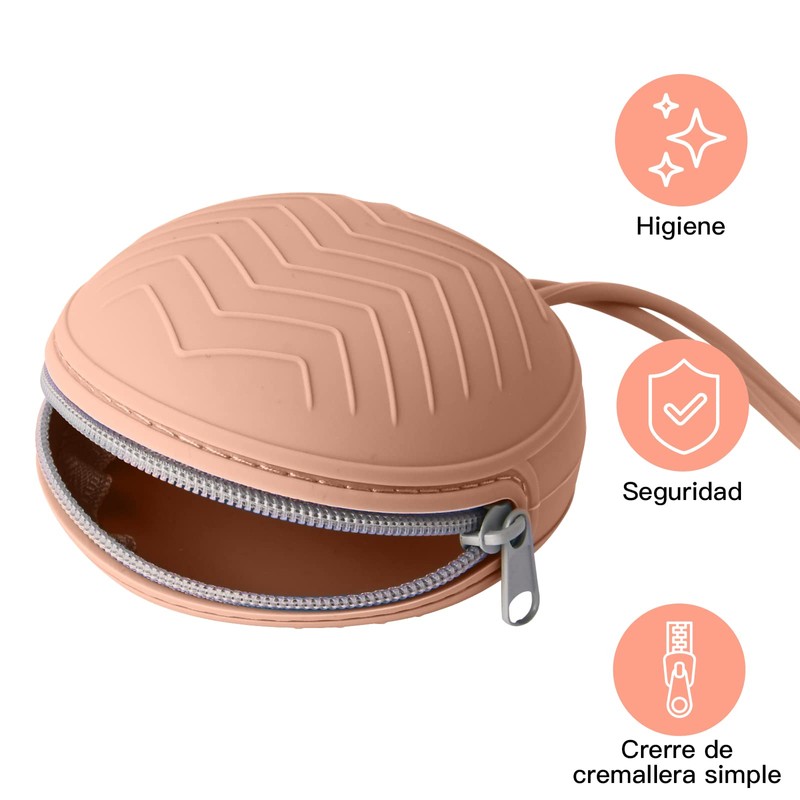 Funda protectora de silicona para chupete, Contenedor de chupete para