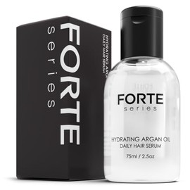 Aceite de Argán para Cabello Hombre Forte Series, Suaviza y Da Brillo, Anti-Frizz, Pre-Styler con Protección Térmica, Sin Sulfatos, 75 ml (2.5 oz)
