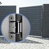 2 Pack Heavy Duty Gate Hinges 7" Sealed Bearings Adjustable