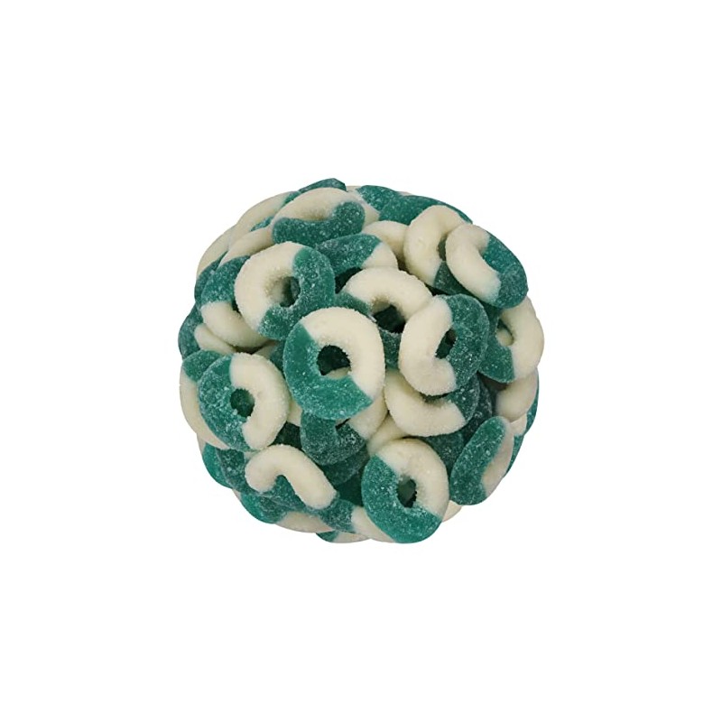 Smarty Stop Gummy Rings (Blue Raspberry, 1 Pound (Pack Of