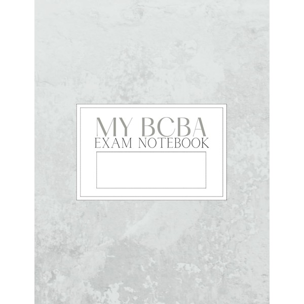 BCBA Exam Prep Tasklist Lined Paper Notebook - 120 pages