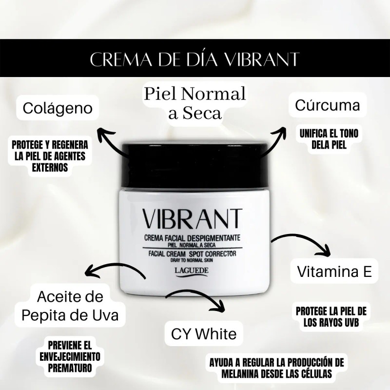 Crema Despigmentante Día Fps 15 + Noche 50grs Vibrant