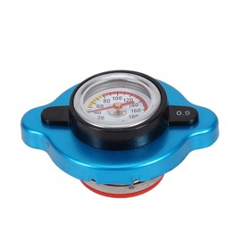 Radiator lid with temperature display, general medium water tank cover, constant temperature cover made of aluminium alloy with water temperature display to keep the water level in balance