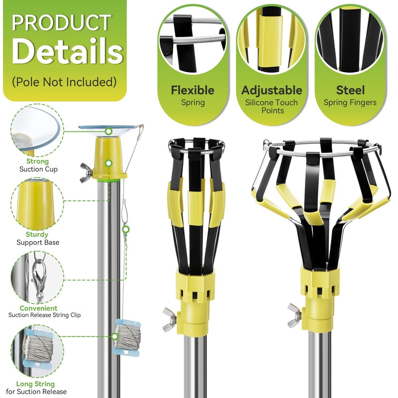 Dreyoo 3 Pieces Set Light Bulb Changer, Standard Incandescent, Floodlight