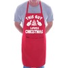 This Guy Loves Christmas Santa BBQ Cooking Funny Novelty Apron