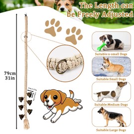 ZNDFTW Dog Training Bell for Door – Adjustable Dog Doorbell for Toilet Training, Puppy Accessories & Essentials – Bells for Dogs to Ring to Go Outside, Ideal for Puppy Toilet Training