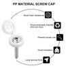 LICQIC 50pcs Screw Cover Caps Plastic Screw Caps Small Screw