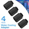 sourcing map 4pcs Water Cooling Adapter G1/4" Thread Male to