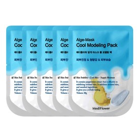 Diatomaceous Earth Disposable Modeling Pack Pouch Cool 28g 5-Pack / 규조토 일회용 모델링팩 파우치 쿨 28g 5개입