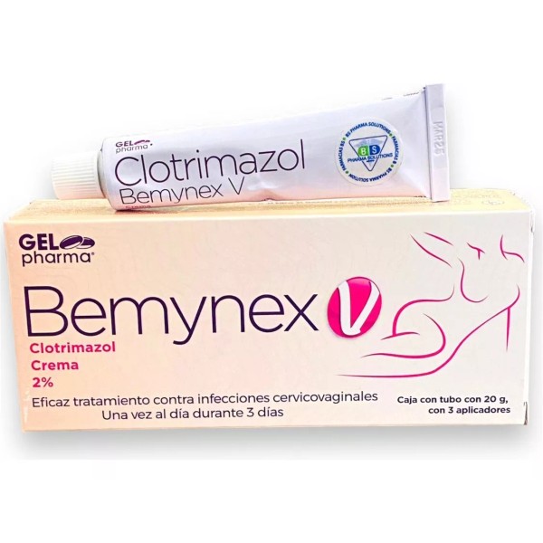 Gelpharma Bemynex V Clotrimazol Crema 2% Tubo C/20g Gelpharma