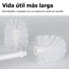 Ulable Juego de 2 escobilla para inodoro,2 Cabezales de Escobilla