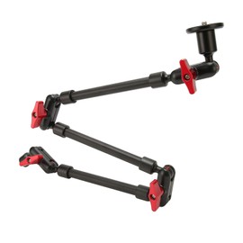 Bewinner 31inch Magic Arm, Articulating Magic Friction Arm Adjustable, Camera Mount Magic Arm with 1/4 in 3/8in Thread Screw, Can Rotate 360 Degrees, Magic Arm Super Clamp for Webcam