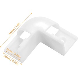 HOMMAND 90 Degree LED Profile Outer Corner Connector, Pack of 10, V Shape LED Channel Corner Connector, 90 Degree Corner Connector for V Shape LED Aluminium Profile, Includes Screws
