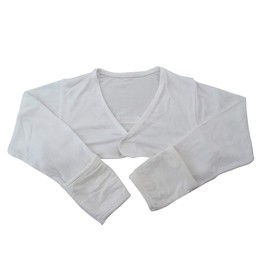 Edenswear Zinc Filled Rayon Eczema Face Anti-Scratch Sleeve Cover Vest, White/Opulent Garden