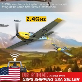 Volantex BF109 2.4G 4-CH Fighter RC Plane Wingspan 400mm 6-Axis Gyro Glider Toys