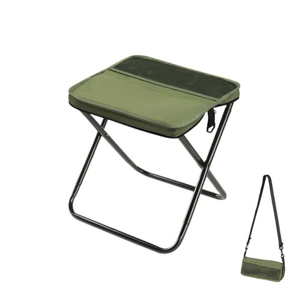 Folding Camp Stool, Lightweight Foldable Camping Stool, Compact Mini Chair