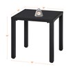 Yaheetech Outdoor Side Table, Small Metal Square Side Table, Easy