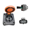 JOEEGO Y-30 Golf Cart Charger Receptacle, AC 110-220V, Compatible with
