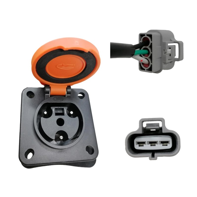 JOEEGO Y-30 Golf Cart Charger Receptacle, AC 110-220V, Compatible with