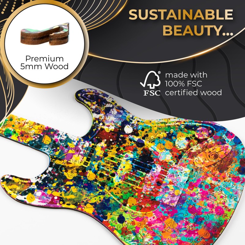 ZenChalet スプラッター ギターパズル 200