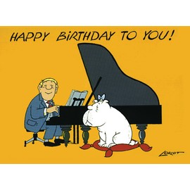 'A6 Postcard Pug/Wings [• • 095 Artist: Loriot – Loriot GmbH© • Birthday