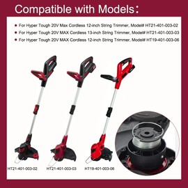 Replacement RS0303 Trimmer Line Spool For LawnMaster Grass Trimmers CLGT2410S,CLGT2412S,20VMWGT Weed Eater Spool Replacement HT21-401-003-02 For Hyper Tough HT21-401-003-03, HT22-401-03-05 RS93120