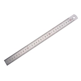 Operitacx Double Sided Metal Ruler Stainless Steel for Sewing Metric Scale Seam Guide Straight Edge Sewing Machine Accessory