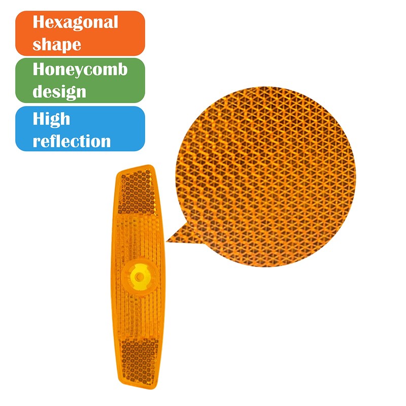 WELNENT Bicycle Wheel Reflectors JIS/BS/AS/CPSC 2pcs Warning MTB Road (White,