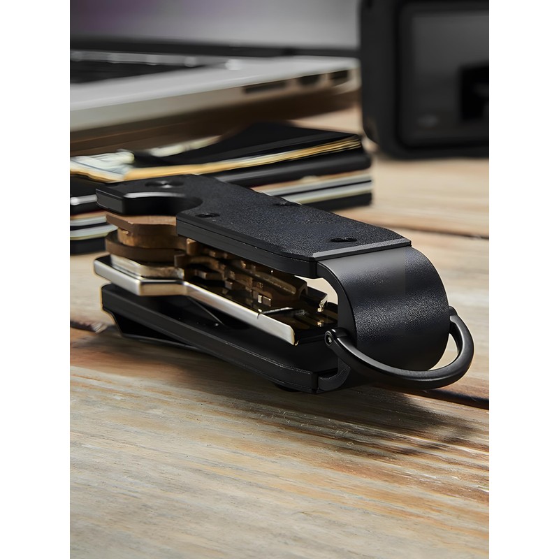 AtEaze Compact Metal Key Organizer Holds up to 6 Keys