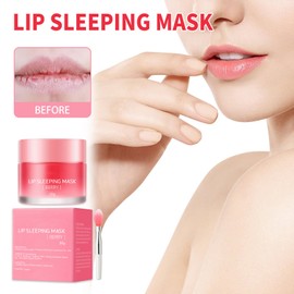 Lip mask Feuchtigkeitsspendende Lippenbalsam für Lippenpeeling, Lippenmaske Repariert Trockene, Schälende Lippenmaske, Feuchtigkeitsspendende Lippenmaske Aufhellung von Lippenfältchen und Lippenpflege