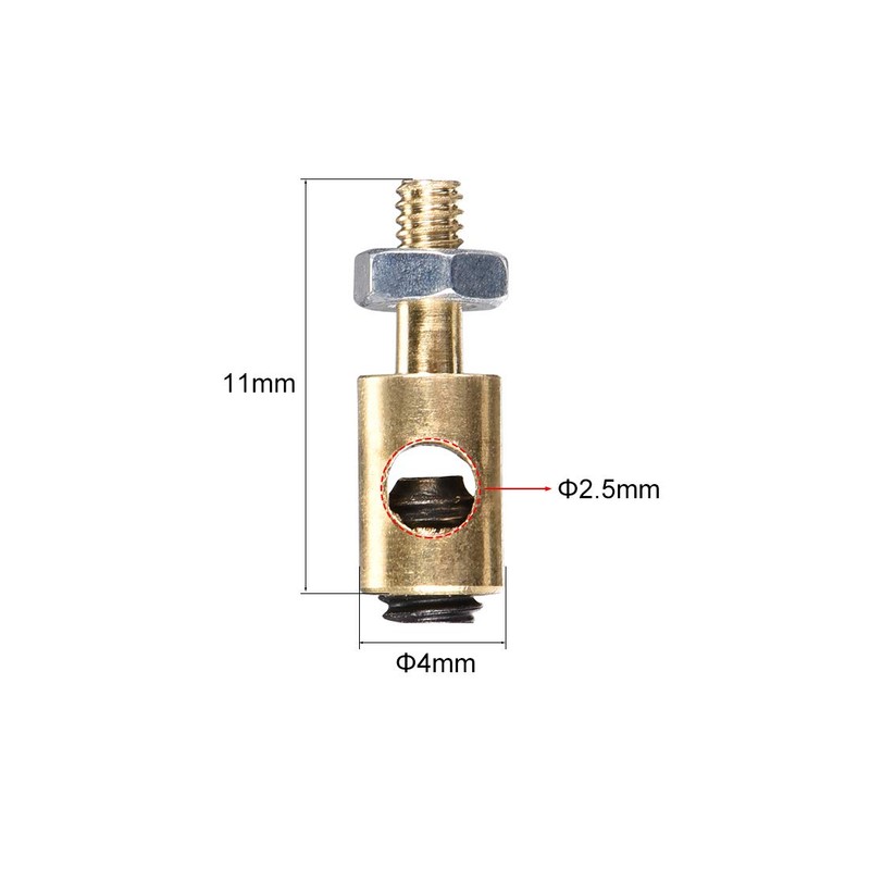 uxcell Linkage Stoppers Connecting Servo Arm,Push Rod for RC Airplane,D4x2.5mm