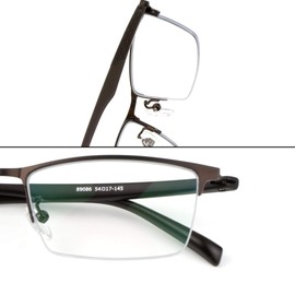 VisionGlobal Blue Light Blocking Glasses for Women/Men, Anti Eyestrain, Computer Reading, TV Glasses, Stylish Square Frame, Anti Glare (Brown, 5.25 Magnification)