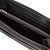 Coach F58112 Signature Zip Around Wallet, PVC Leather, mahogany/black