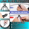 Bike Chain Tool 3 Pcs, Bicycle Link Plier + Chain
