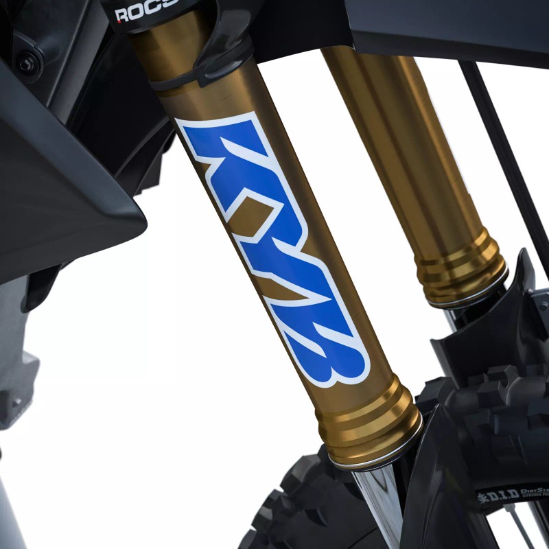 KYB Fork Stickers Suspension Decals Set (Yamaha Blue) (9x6.5)