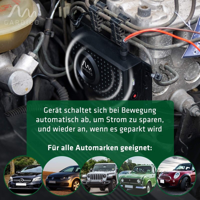 Gardigo GARDIGO? Marder-Frei Dual | Marderschreck Auto | Mobile Marderabwehr