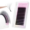 ANNAFRIS 6D W Lash Extension Premade Fan Lashes 0.07 LU 8-15mm Mix Russian Volume Eyelashes Pre Made 6D W Lash Matte Black False Lashes(8-15mm, 0.07 LU)
