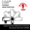 Cosmedge 2 in 1 Flex Head Ratchet Wrench for Leatherman