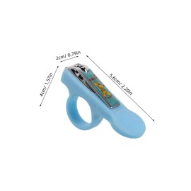 Vaguelly Cute Baby Nail Scissors Foldable Toddler Nail Cutter Fingernail Clippers for Kids Safe Gentle