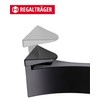 Gedotec Design Shelf Bracket, Wall Shelf Made of Metal, Black