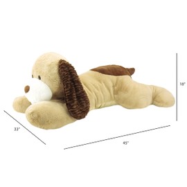 Animal Adventure | Sqoosh2Poof Giant, Cuddly, Ultra Soft Plush Stuffed Animal with Bonus Interactive Surprise - 44" Dog