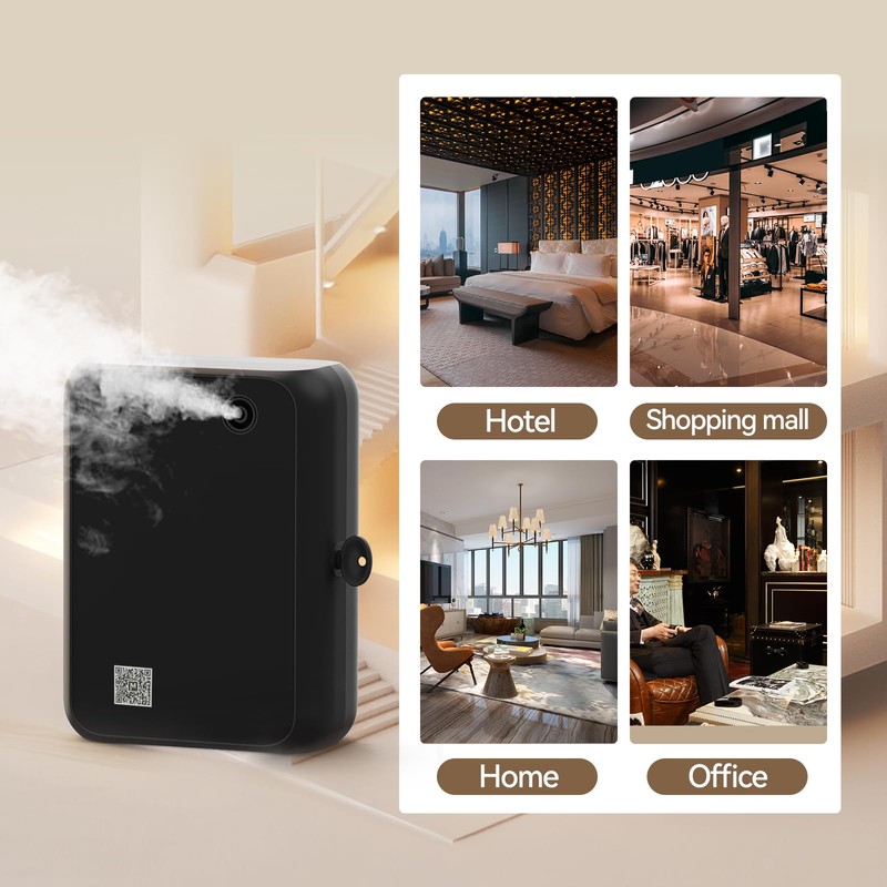 Smart Essential Oil Diffuser with Bluetooth,Waterless Scent Machine for Home,Office,Hotel,and