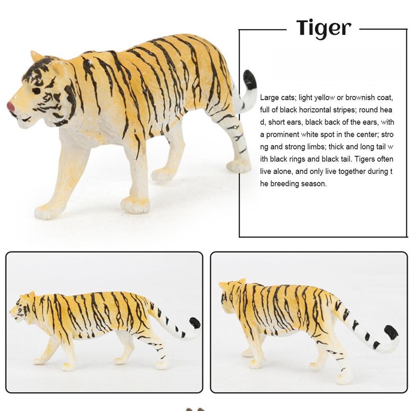 12PCS Mini Forest Animals Figures Toy Simulation Forest Animals Figurines